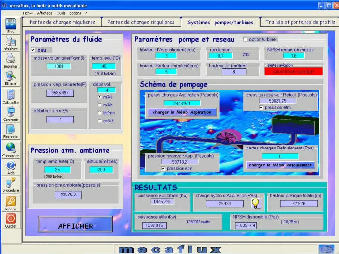 interface reseau pompes / turbines